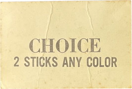 Dynamite Shack Game &quot;Choice 2 Sticks Any Color&quot; Card single card replace... - $2.99