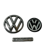 VW Volkswagen Jetta Crest Emblems Logos Badge Germany Lot Of 3 Wolfsburg... - $1,045.61 MXN