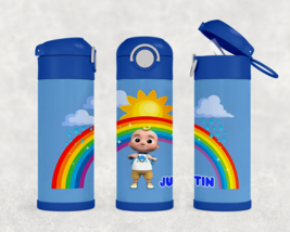 Personalized Melon Cartoon 12oz Kids Stainless Steel Tumbler - £17.43 GBP