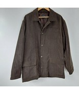 Saks Fifth Avenue Corduroy Jacket Long brown L - £54.79 GBP