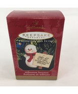 Hallmark Keepsake Millennium Christmas ornament Millennium Snowman dated... - £10.12 GBP