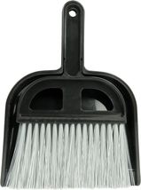 Broom and Dust Pan Small Broom Brush Handle for Cleaning Black - $9.90