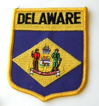 Delaware State United Sates Shield Sew Or Iron On Embroidered Patch 2 X 3 Icnhes - £4.21 GBP