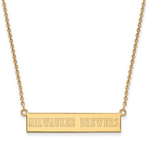 SS GP  Milwaukee Brewers Small Bar Necklace - £77.24 GBP