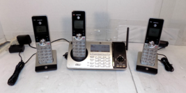AT&amp;T  TL96456 3 Handset Cordless Phones Connect to Cell Answering Phone ... - $39.18