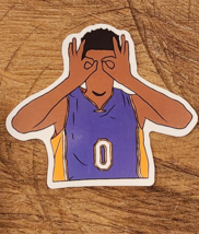 NICK YOUNG Sticker Basketball StickerLakers Sticker Wizards Warriors 76ers NBA - £1.55 GBP