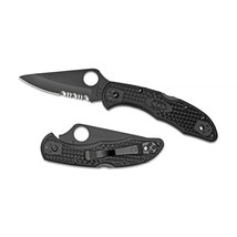 Spyderco Delica4 Combo Blade Blk - $106.50