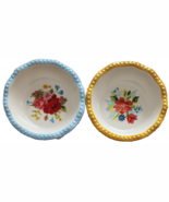 Two (2) Pioneer Woman ~ FLORAL MEDLEY ~ 5.5&quot; Mini Pie Plates ~ Stoneware... - $558.10 MXN