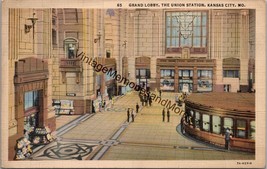 Grand Lobby The Union Station Kansas City MO Postcard PC269 - £3.92 GBP