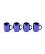 VINTAGE WELLFLEET POTTERY COBALT BLUE SET OF 4 MUGS CUPS RARE - £934.96 GBP