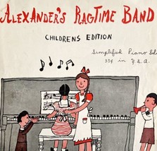 Alexander&#39;s Ragtime Band Irving Berlin 1945 Sheet Music Piano Childrens DWFF1 - $14.99