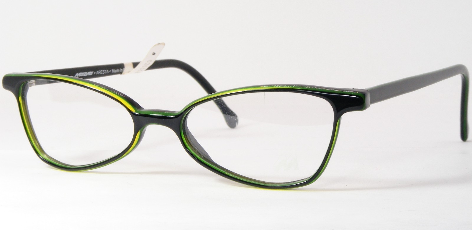 Vintage Meitzner ARESTA 1565 Schwarz/Grün/Blau Einzigartig Brille 49-16-... - $66.37