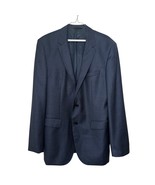 BOSS Hugo Boss Men&#39;s 2-Button Wool Suit Jacket Blazer 42L Blue Modern Fit - $109.34 CAD