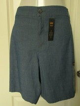 Lee Bermuda Shorts Size 24 Medium Cotton Blend Rinse Canbray - £13.19 GBP