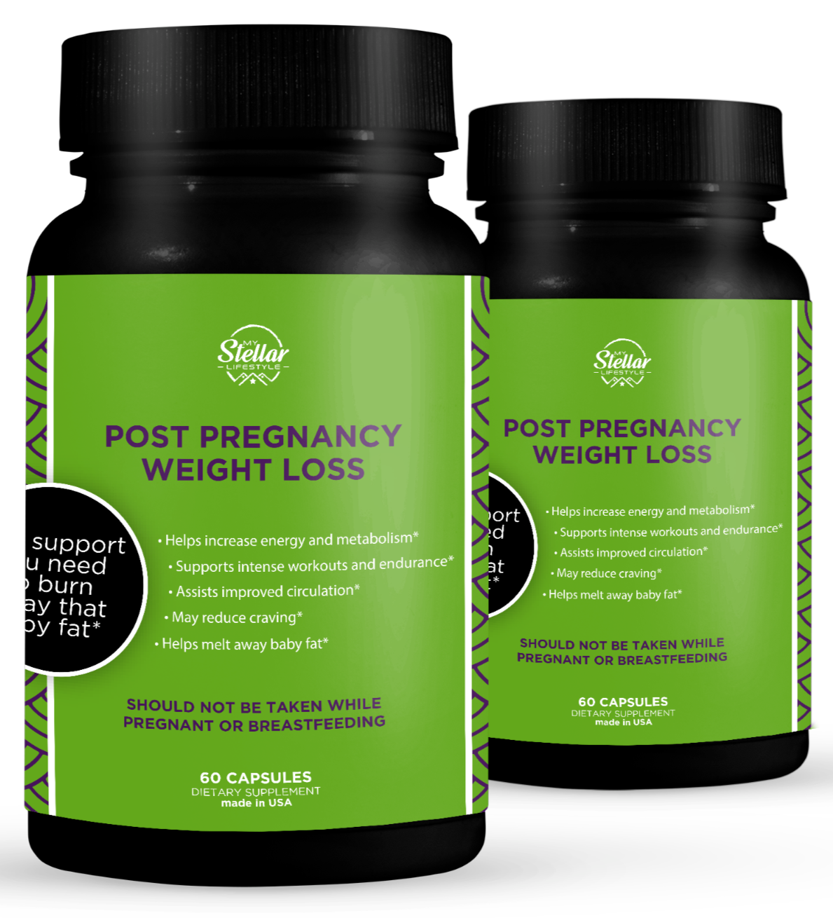 2 Pack Pérdida de peso post embarazo-60 Cápsulas x2 - $67.31