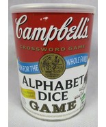 Campbell&#39;s Alphabet Dice Crossword Game    Ages 8+,  2 - 6 Players Sealed - $17.95