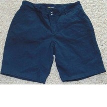 Womens Shorts Lee Black Twill Relaxed Straight Casual-size 12 - $19.80