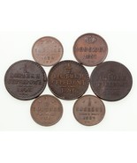 Monete Denga Russia 1840-1912, Lotto Di 7 Monete 1/2 Kopek C 143.3, Y 48.1 - $117.81