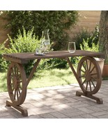  Garden Table Burnt wood Solid fir wood Medium Durable - $791.88 CAD
