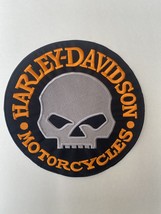 Harley Davidson Willie G Skull Embroidery 10 Inches PATCH Motorcycle Biker Patch - £11.94 GBP