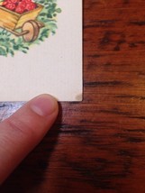 Vintage 1940s Brownie Squirrel Strawberry Farmer Blank Greeting Card Unused - £15.97 GBP