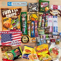 Free Ramen With 1 Full Size 100 Pc Asian Snack Box, Korean Japanese Food Sampler - $46.74