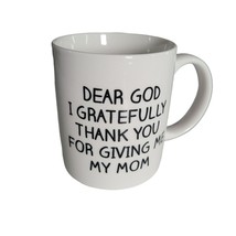 Coffe Cup Mug Mother God Thankful White Black Cocoa - $11.30
