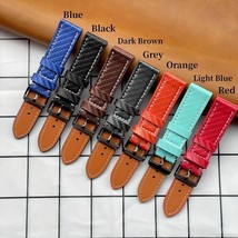 Leather Watch Strap for Omega x Swatch Speedmaster Moonswatch 18 20 22 24mm - £10.34 GBP