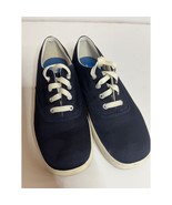 Keds Stretch Classic Navy Canvas Sneakers Casual Comfort Lace-Up Shoes 7... - $24.13 CAD