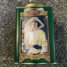 Coca Cola Collector Tin Vintage Advertisement Ladies Green 6.25”x4”x3.75” - $12.95
