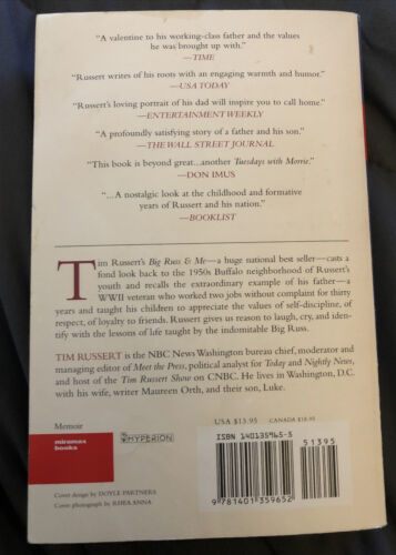 Big Russ and Me: Father and Son: Lessons of Life by Tim Russert - $5.93