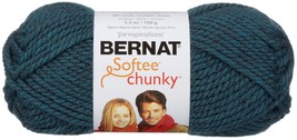 Bernat Softee Chunky Yarn-Teal - £12.31 GBP