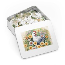 Jigsaw Puzzle in Tin, Chicken, Personalised/Non-Personalised,  awd-124,(30, 110, - £28.31 GBP+