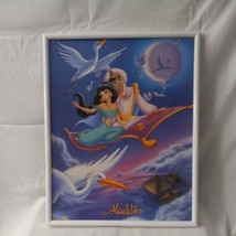 VTG Disney Aladdin Magic Carpet Ride Cardstock Framed Movie Poster #82145 OSP  - $34.64