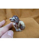 Y-DOG-CS-575 Red tan Rainbow Jasper COCKER SPANIEL dog gemstone stone fi... - €17,05 EUR