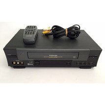 Toshiba w-528 Stereo 4 head VHS VCR Vhs Player with Remote Cables &amp; HDMI... - £131.03 GBP