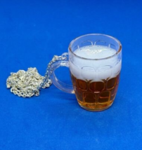 Unique Large Beer Glass Necklace Drink Lager Handmade Pub Tasty Pint Pendant - £7.98 GBP