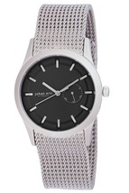 NEW Johan Eric JE1300-04-007 Nice Men&#39;s Stainless Steel Black Dial Classy Watch - $41.53