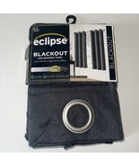 Eclipse Blackout Curtain Windsor One Grommet Panel Charcoal 42&quot; x 63&quot; - £12.51 GBP
