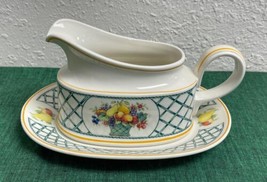 Villeroy &amp; Boch BASKET Gravy Boat with Underplate - £70.39 GBP