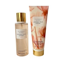 Victoria&#39;s Secret Coconut Milk &amp; Rose Fragrance Mist &amp; Body Lotion Set  Calm - £22.13 GBP