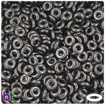 BeadTin Black Opaque 8mm Ring Plastic Beads (250pcs) - $4.29