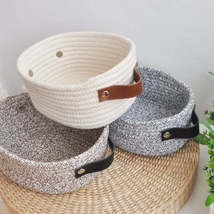Hand Woven Cotton Thread Storage Basket - £32.57 GBP+