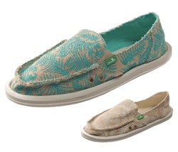 Sanuk Shoes Slip On Comfort Lightweight Donna Palma Tropical Cushioned F... - £45.60 GBP