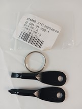 2pc Portable Screwdriver Key Ring Mini Screwdriver Key Chain Tool Flat &amp;... - $3.50