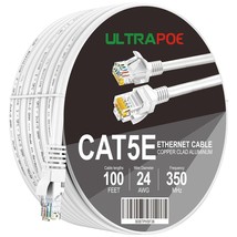 Cat5e Outdoor Ethernet Cable 100ft cat 5e Network Cable RJ45 cat5 ethern... - £27.13 GBP