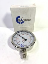 4&quot; Pressure Gauge -30Hg - +30 PSI Stainless Steel Case Glycerin Liquid F... - $45.00