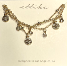Ettika Layered Goldtone Necklace NEW - $225.46 MXN