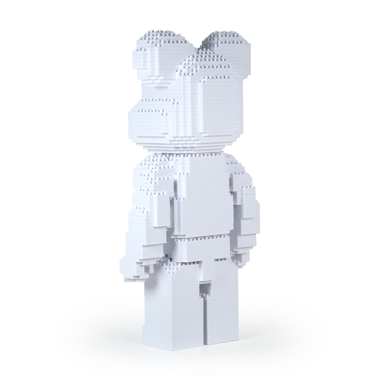 Bearbrick (White) Brick Sculpture (JEKCA Lego Bricks) DIY Kit Item image 3