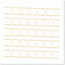 50PCS 18mm KC Gold Br Square Hollow Frame Pendant Charms - High-Quality and Styl - $16.82